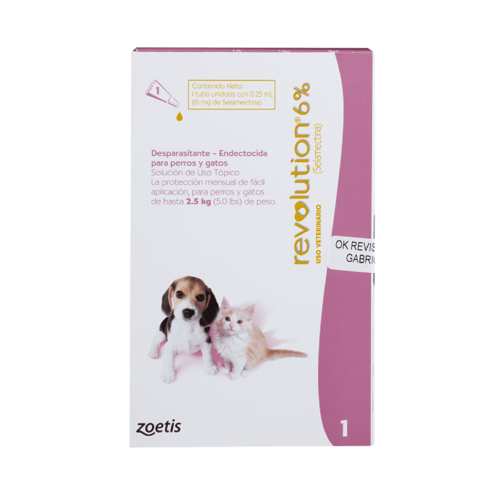 [13401009] Zoetis Revolution 6% Rosado para Gatos