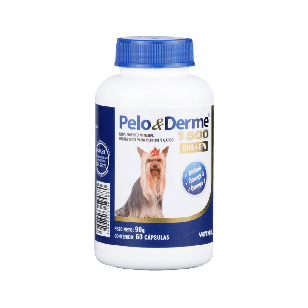[13201020] Vetnil Pelo y Derme para Perros y Gatos (750, 60 cápsulas)
