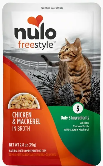Nulo Freestyle Grain Free Meal Enhancer Pouch Pollo Y Pescado Caballa, Pato para Gatos