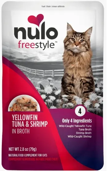 Nulo Freestyle Grain Free Meal Enhancer Pouch Atun Y Camarones para Gatos