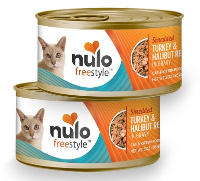 Nulo Freestyle Grain Free Shredded Tirillas Pavo & Halibut Lata para Gatos