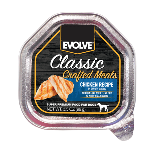 [700928 EVO] Evolve Classic Bandeja Crafted Meals Pollo para Perros
