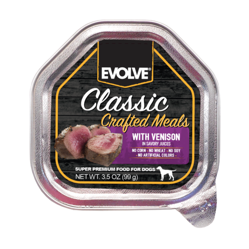 Evolve Classic Bandeja Crafted Meals Venado para Perros