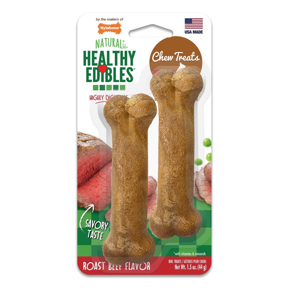 [NE801TPP] Nylabone He Snack Longer Lasting Roast Res Petite para Perros