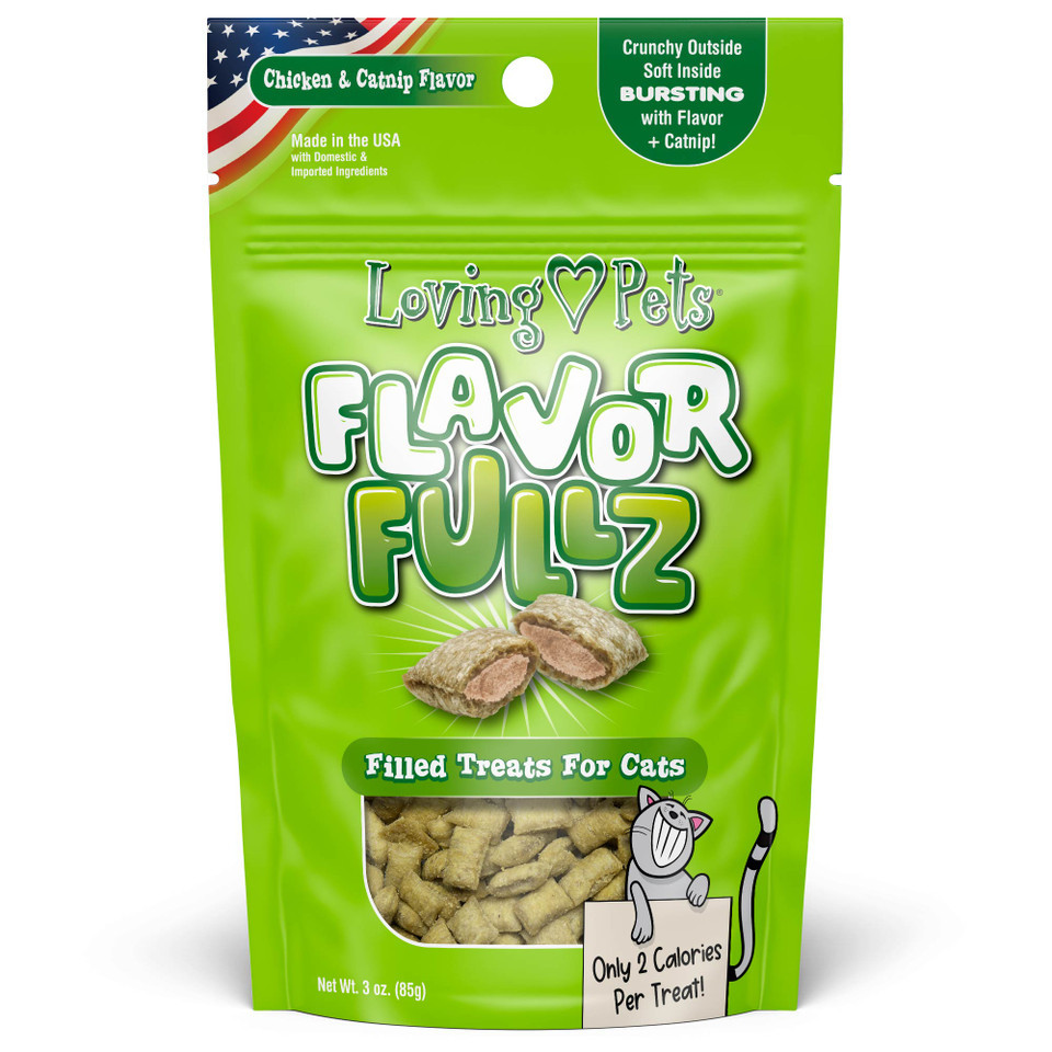 [5237 LP] Loving Pets Flavorfullz Snack Pollo Y Catnip para Gatos