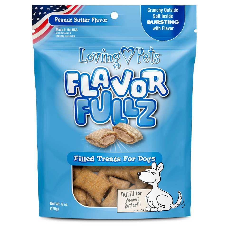 [5233 LP] Loving Pets Flavorfullz Snack Mantequilla Mani para Perros