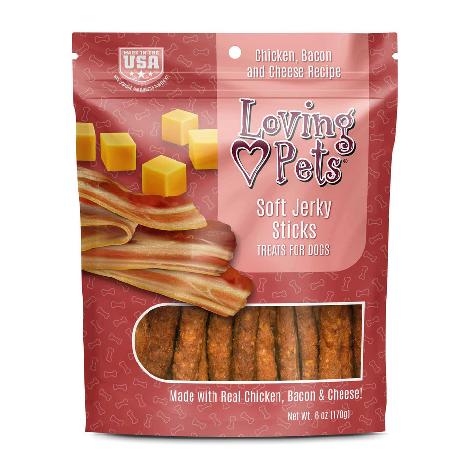 [8305 LP] Loving Pets Snack Jerky Tocino Y Queso Cabanos para Perros