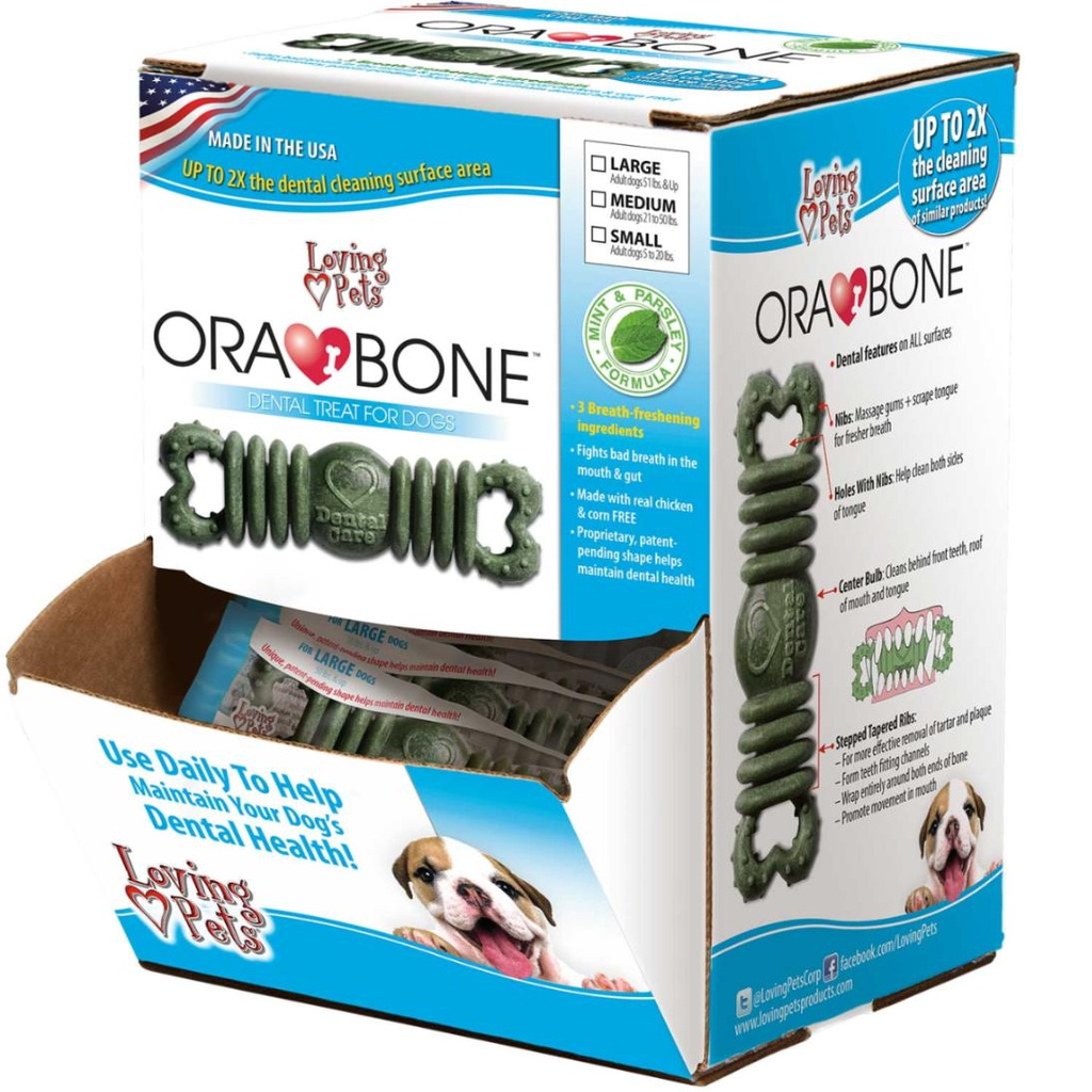 Loving Pets Orabone Dental Treat Por Unidad Caja para Perros