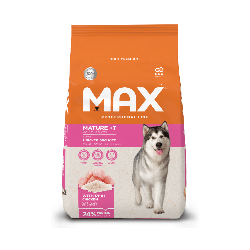 Max Professional Line Adultos Mature +7 Pollo y Arroz (2 Kg)