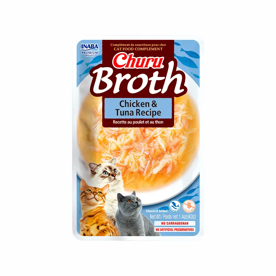 [USA826 IN] Inaba Broth Pollo & Tuna Recipe para Gatos