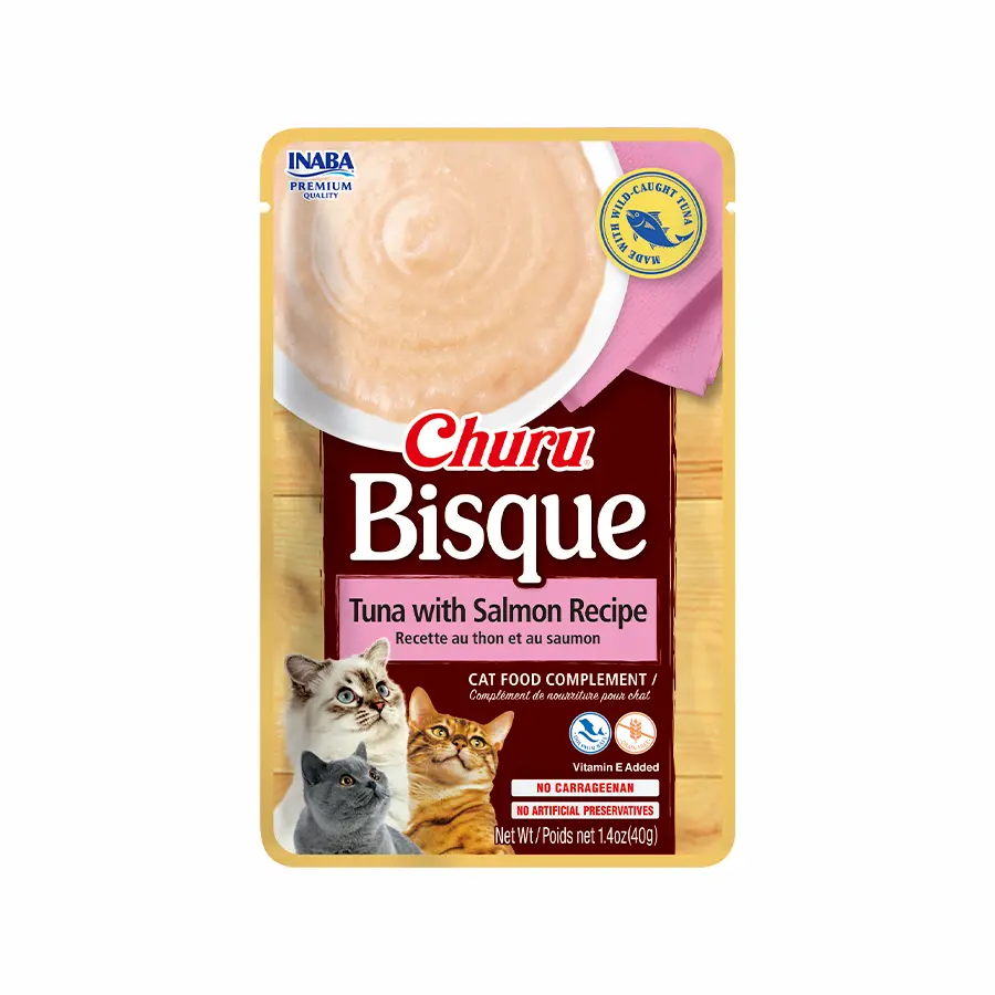 [USA852 IN] Inaba Bisque Tuna With Salmon Recipe para Gatos