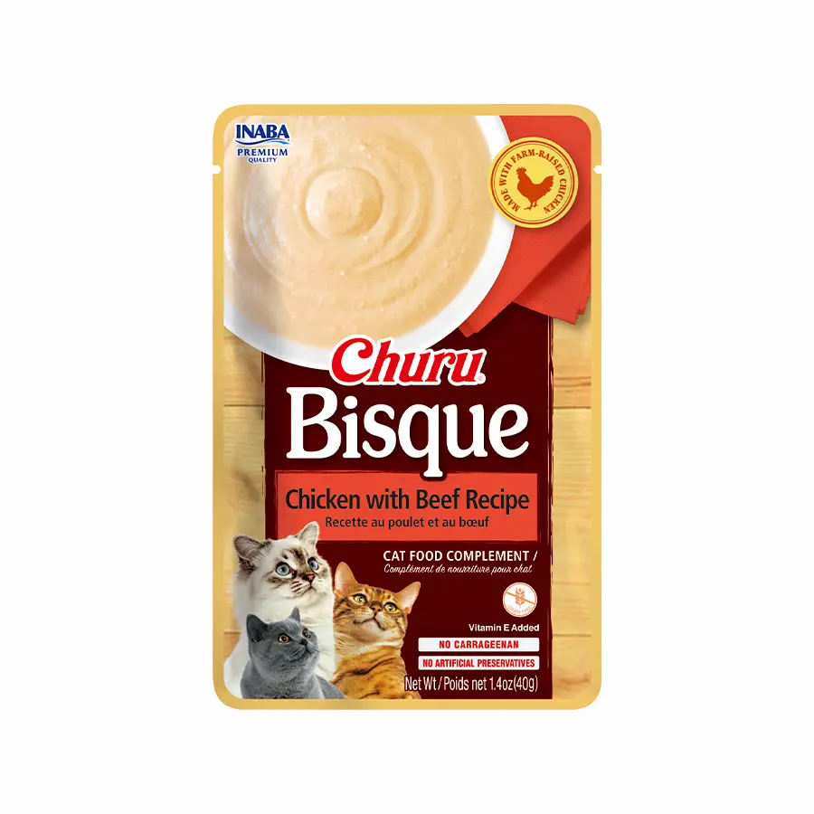 [USA854 IN] Inaba Bisque Pollo With Res Recipe para Gatos