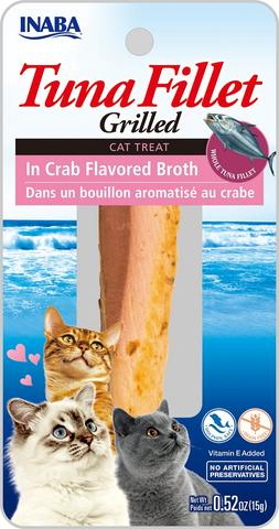 Inaba Snack Grilled Tuna Fillet In Crab Flavored Broth Cangrejo para Gatos
