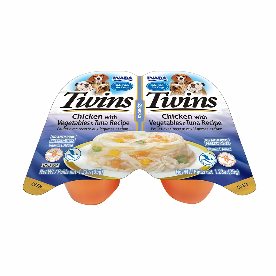Inaba Twins Pollo With Vegetables & Tuna Recipe para Perros