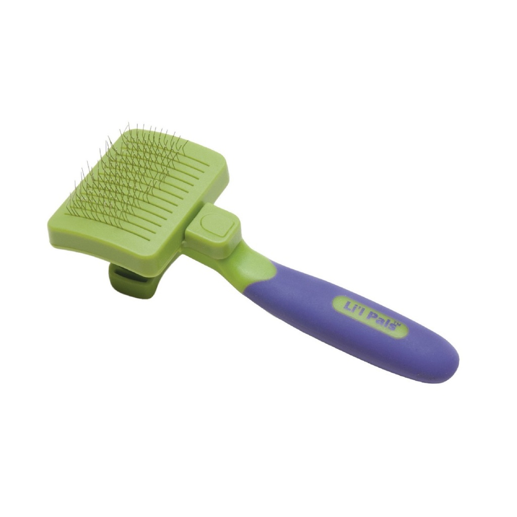 Lil Pals Grooming Cepillo Retractil para Perros