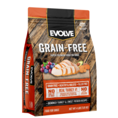 [639030 EVO] Evolve Grain Free Pavo para Perros (4 Lb)