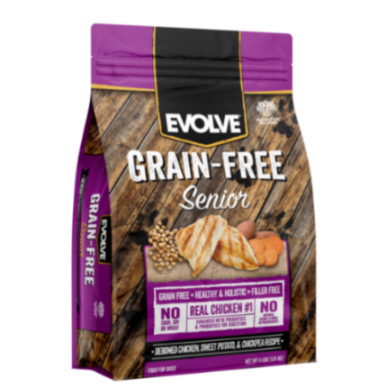 [600855 EVO] Evolve Grain Free Senior Pollo para Perros (4 Lb)