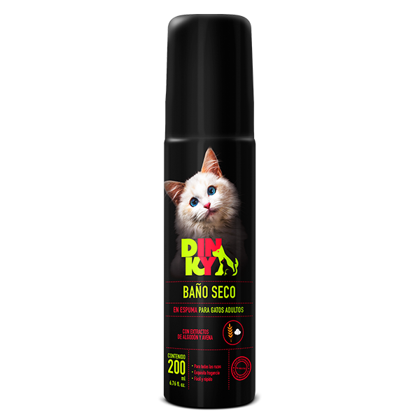 Dinky Baño Seco Espuma Adulto para Gatos