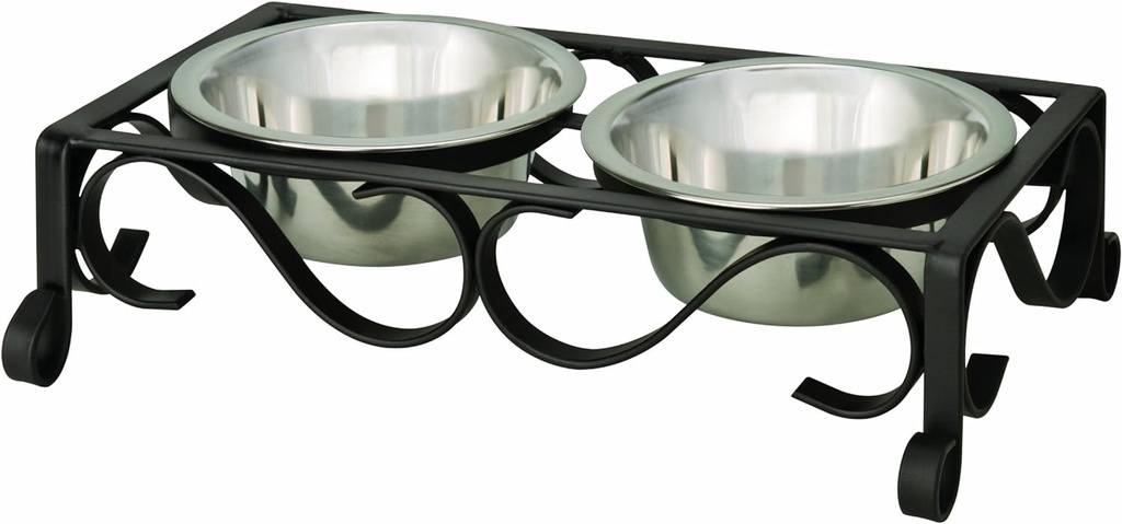 Loving Pets Comedero Doble Elevado Layton 2 Quart para Perros