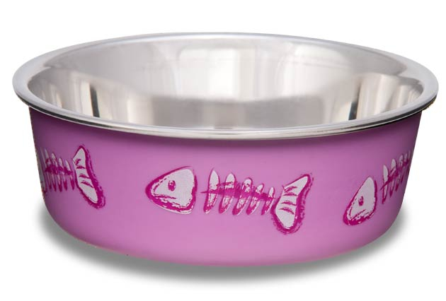 [7752 LV] Loving Pets Comedero Expression Pez Rosado para Gatos
