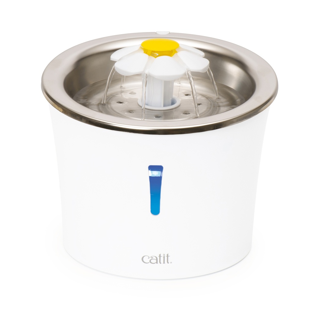 Catit Fuente De Agua Flores Acero Inoxidable para Gatos