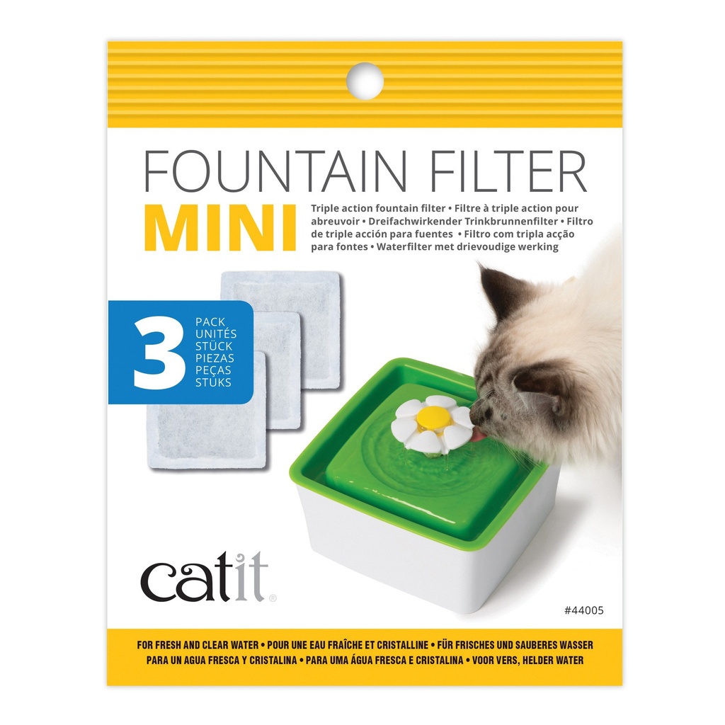 [44005 HAG] Catit Repuesto Filtro Para Fuente De Agua Mini Flores para Gatos