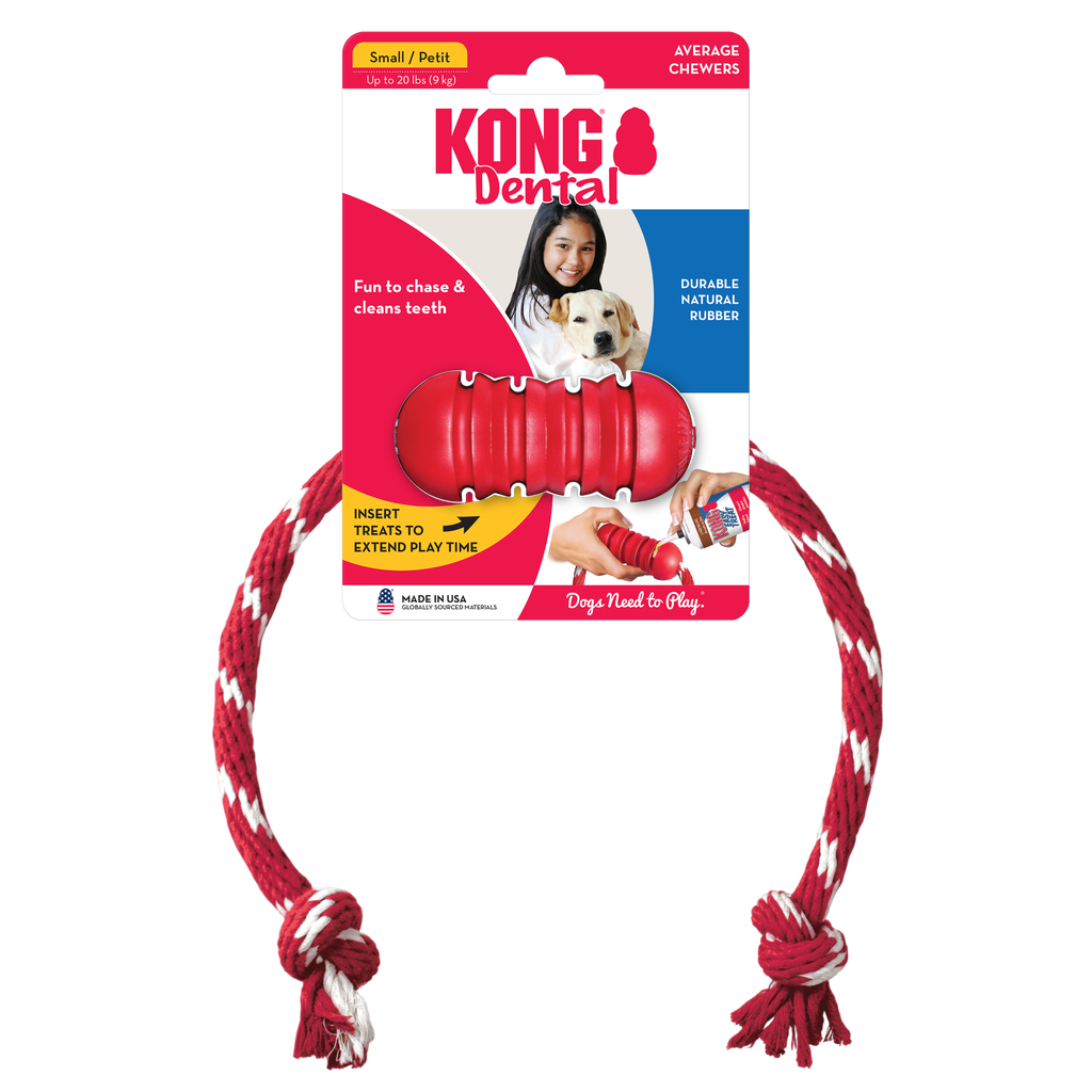 Kong Caucho Classic Dental Con Lazo para Perros