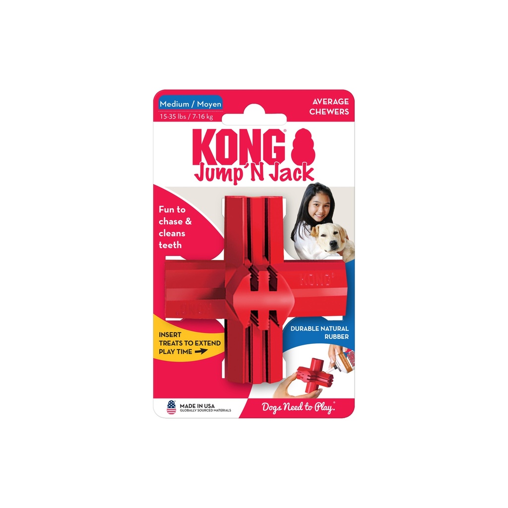 Kong Caucho Classic Jump Jack para Perros