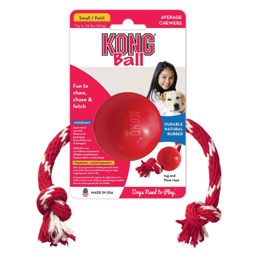 Kong Caucho Classic Pelota Con Lazo para Perros