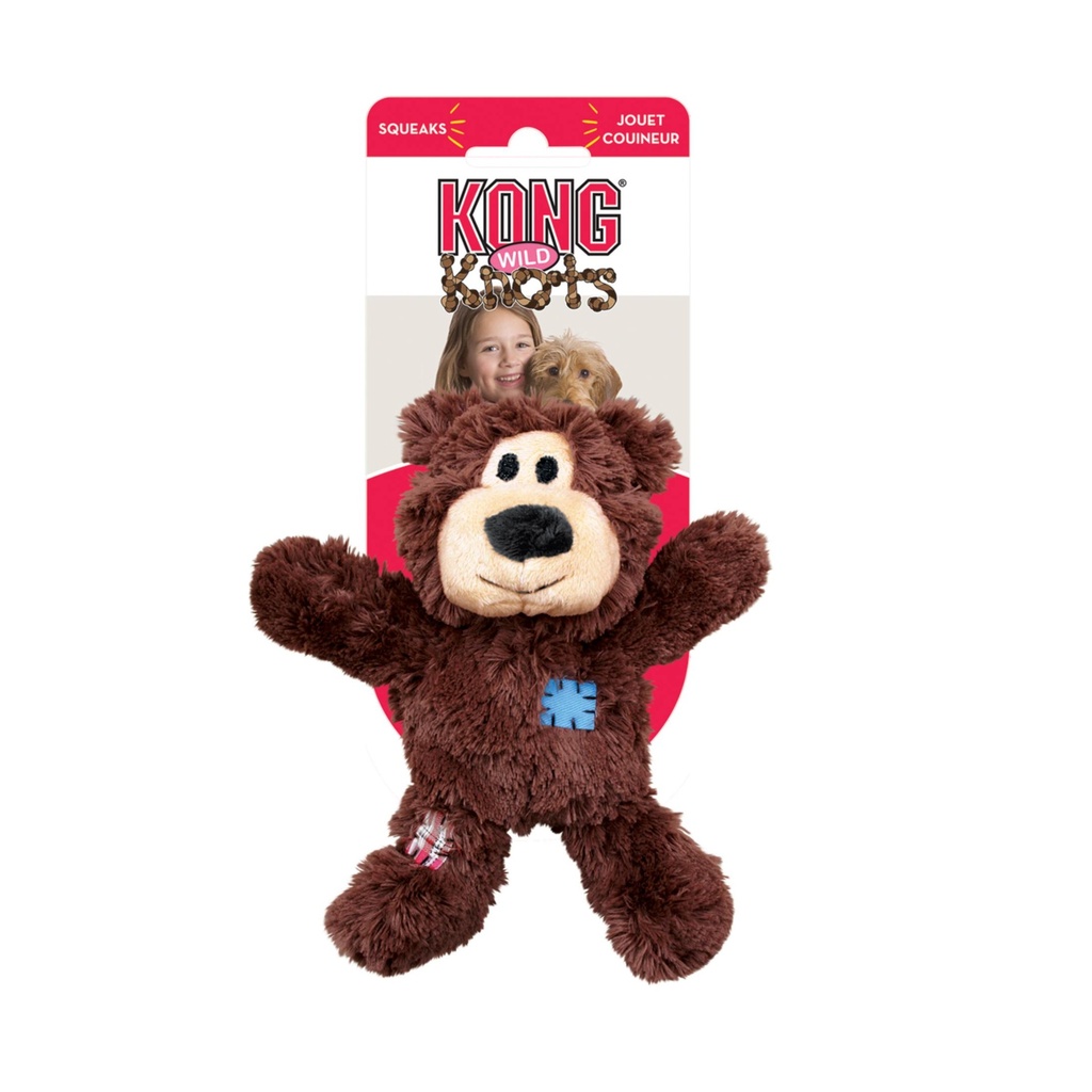 Kong Peluche Enlazado Oso Surtido para Perros