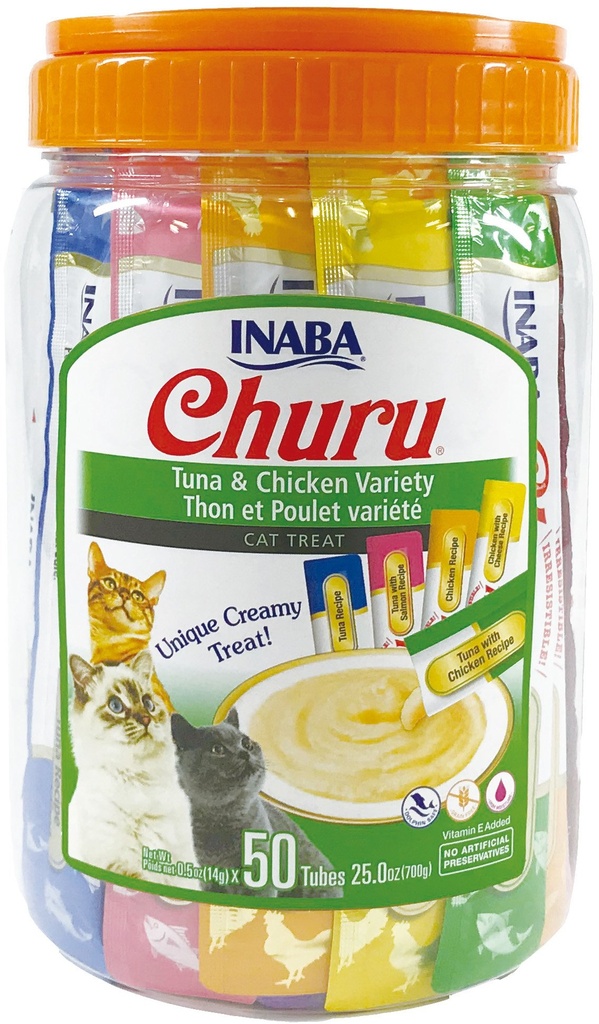 Churu Snack Cremoso Tarro x 50 Und para Gatos (Pollo)