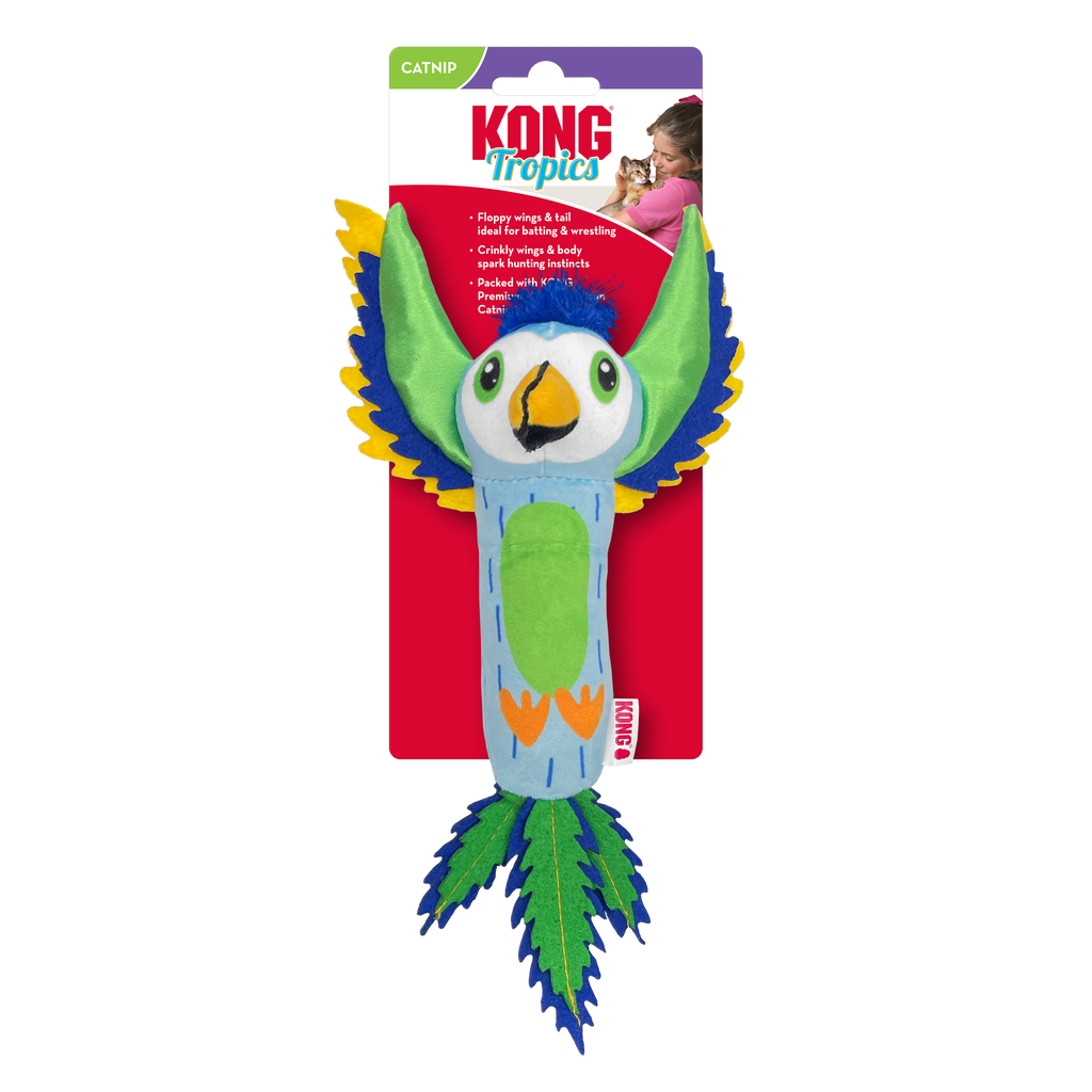Kong Peluche Tropics Pajaro para Gatos