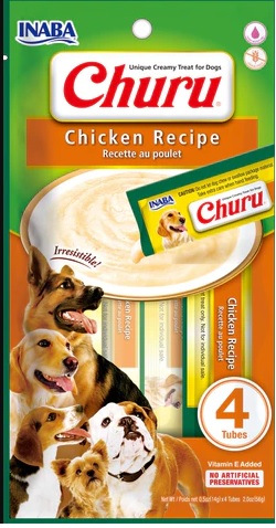 [USD611 IN] Inaba Snack Churu 4 Piezas Pollo para Perros (Pollo)