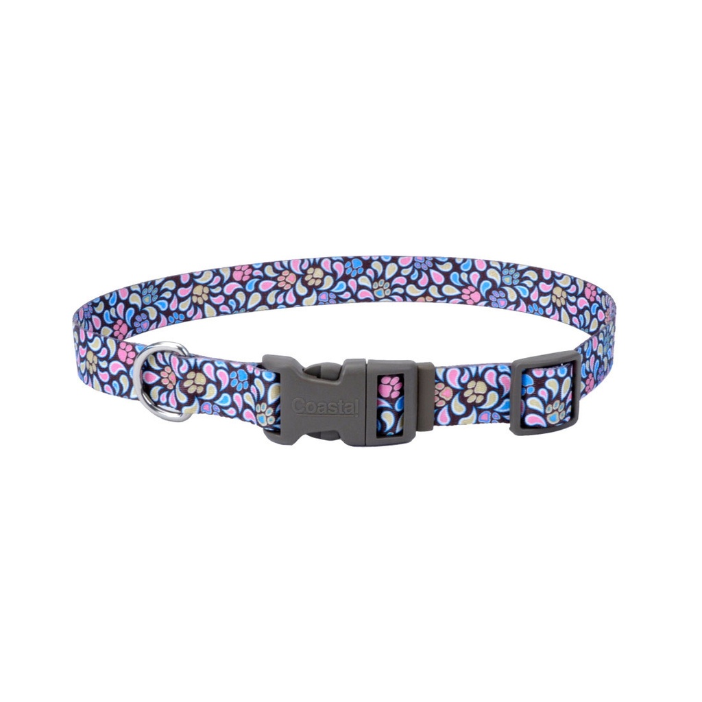 Coastal Pet Styles Huellas Café Collar 3 4" para Perros