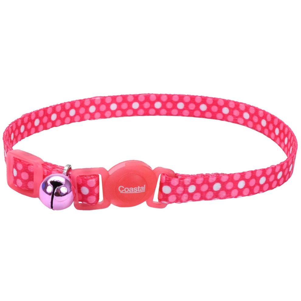 Coastal Pet Collar Fashion Polka Rosado para Gatos