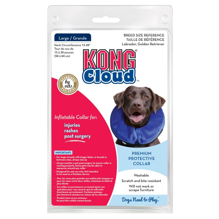[EL5 KO] Kong Collar De Recuperacion Inflable Cloud para Perros (XS)