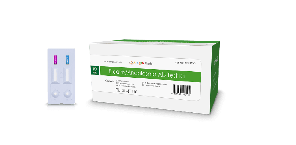 Bionote Rapid E.canis Ab Test Kit para Perros