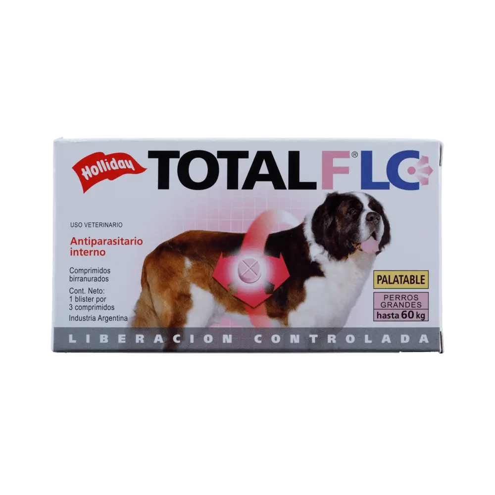 Antiparasitario Interno Total FLC Perro Grande (3 Tab)