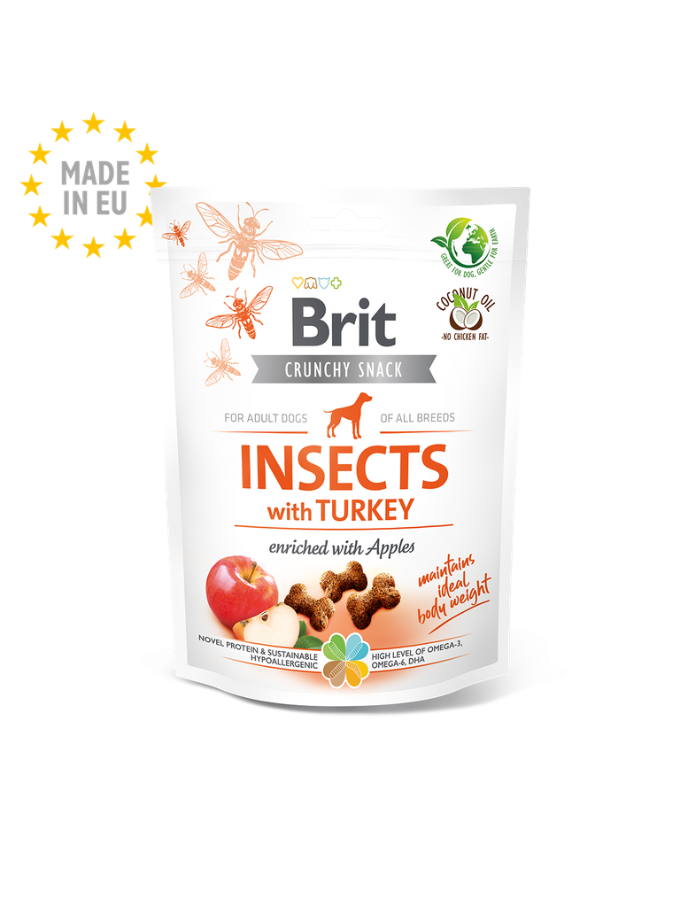 Brit Care Crunchy Cracker Insectos con Pavo 200 g