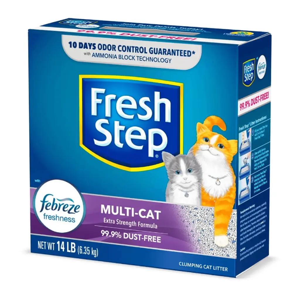 Arena Fresh Step Multi Cat con Febreze para Gatos (14 Lb)