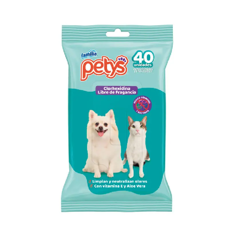 Petys Pañitos Húmedos Clorhexidina