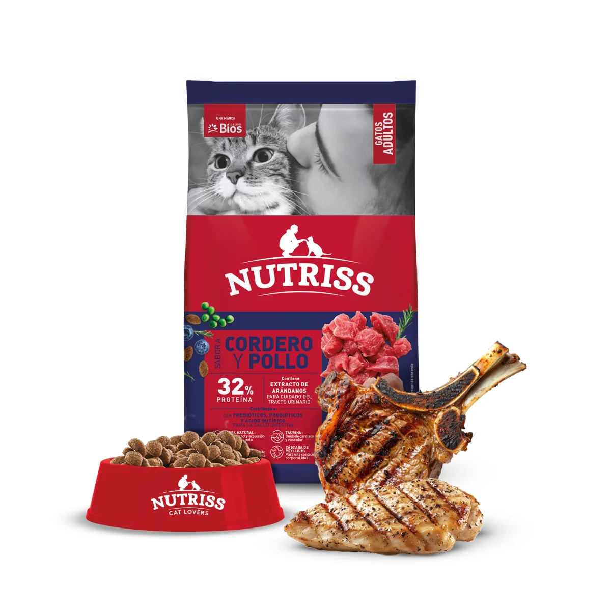 [000522011] Nutriss Gato Adulto Cordero y Pollo (500 Gr)
