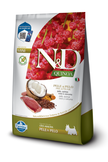 Farmina N&D Quinoa Piel & Pelaje Pato Adult Mini para Perros