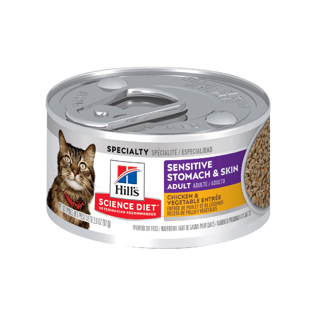 Hills Science Diet Adulto Sensitive Estómago & Piel Húmedo para Gatos