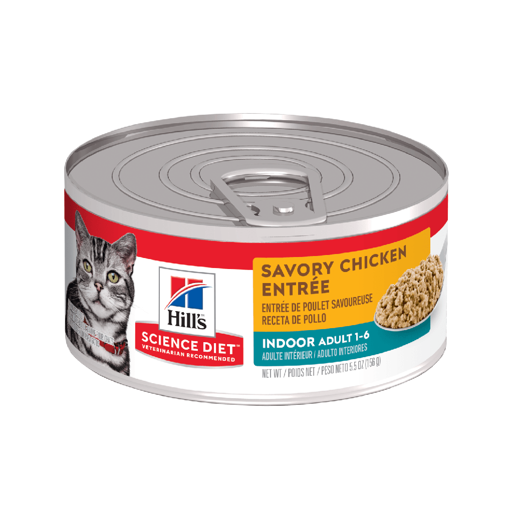 Hills Science Diet Adulto Indoor Pollo Húmedo para Gatos