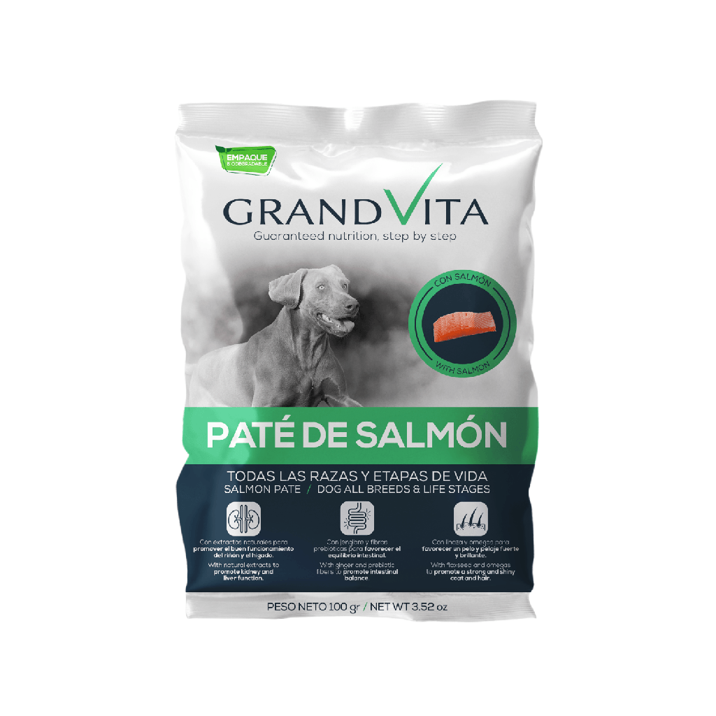 Grand Vita Paté D/E Salmón Perro