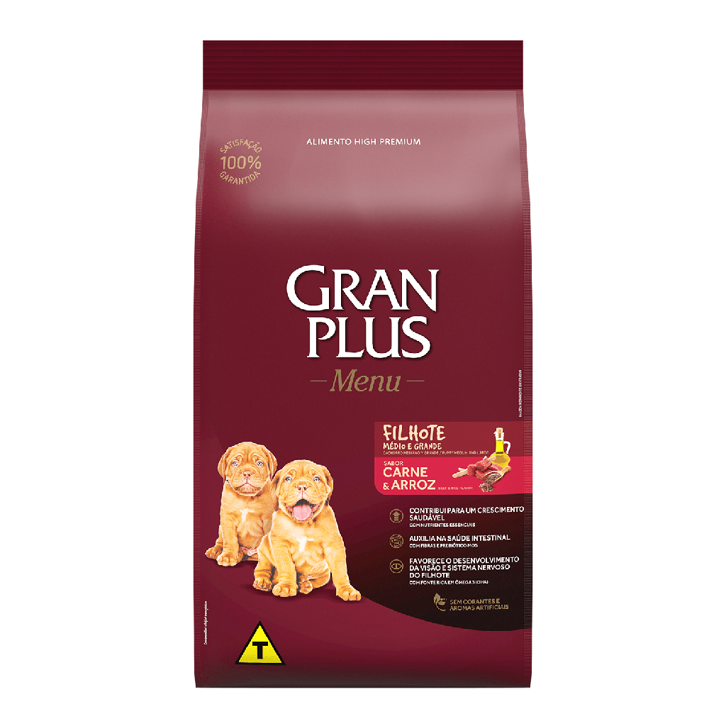 Gran Plus Cachorro Carne y Arroz para Perros