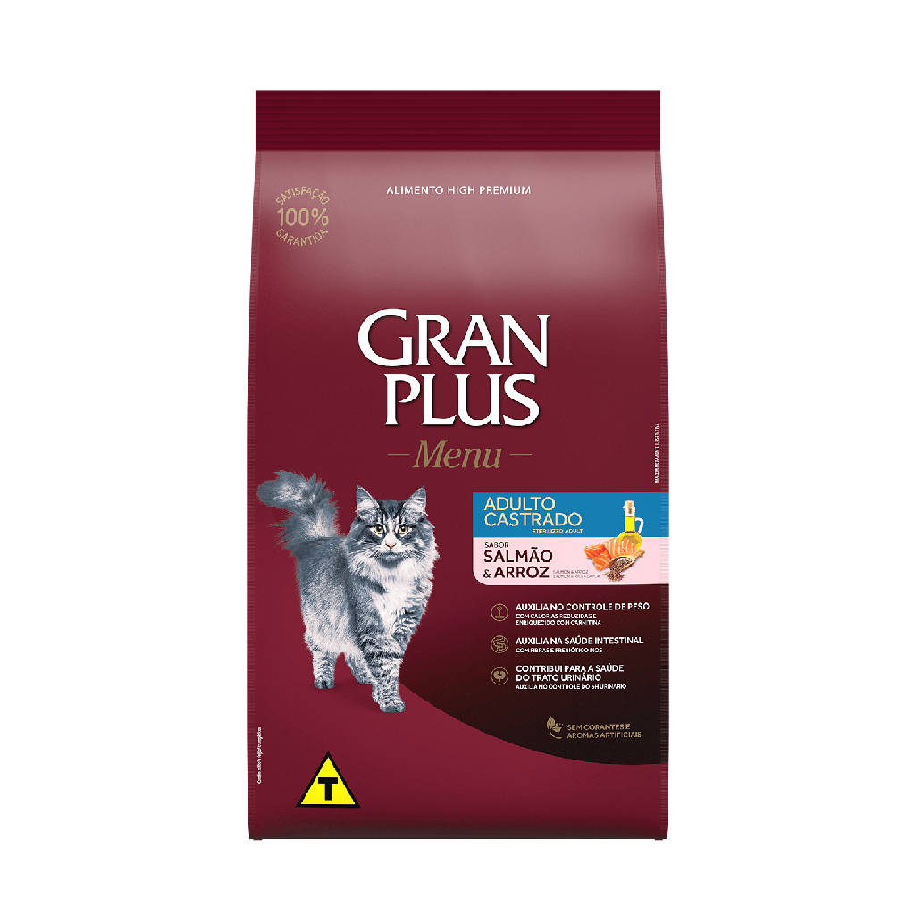 Gran Plus Menú Castrado Salmón y Arroz para Gatos
