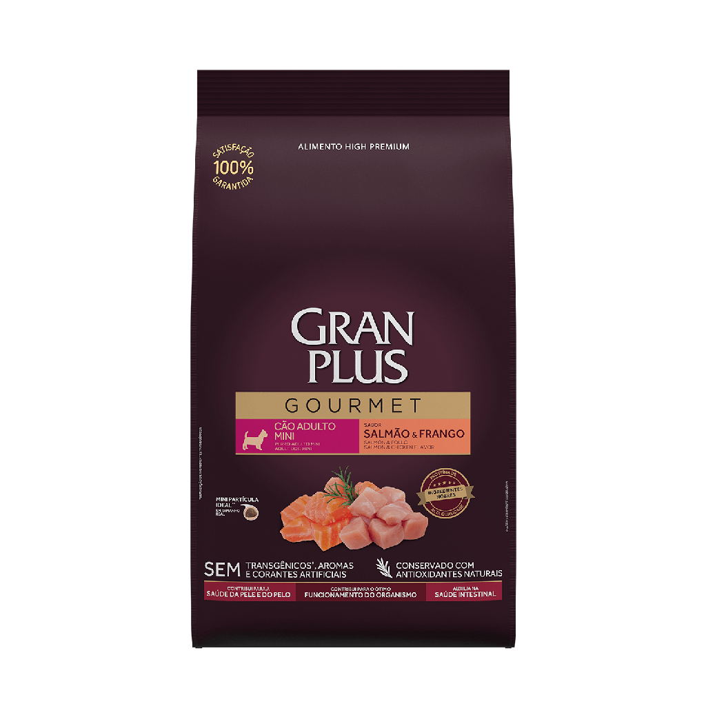Gran Plus Gourmet Adulto Razas Pequeñas Salmón y Pollo para Perros
