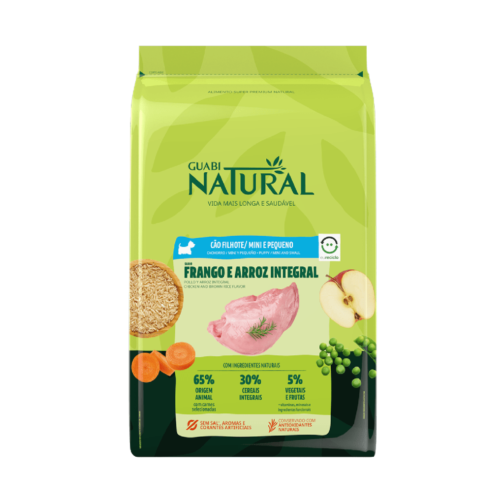 Guabi Natural Cachorro Raza Peq Pollo y Arroz para Perros